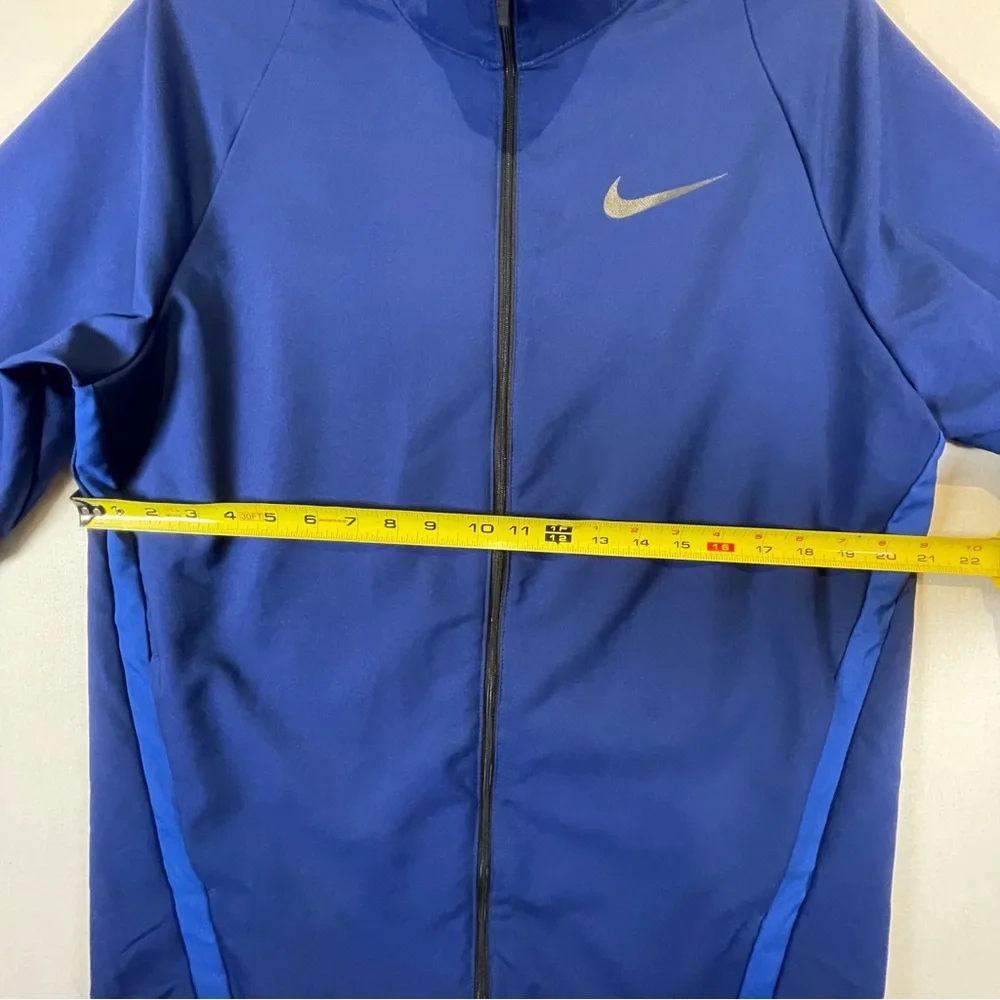 Nike Dri-FIT Jacket Men’s Medium Blue Full Zip Lightweight Golf Windbreaker
